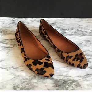 Madewell Leopard Calf Hair Flats